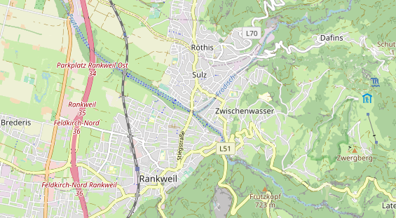 Destination d'excursion sur la carte