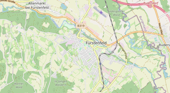 Destination d'excursion sur la carte