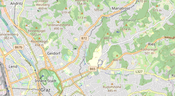 Destinazione dell'escursione sulla carta