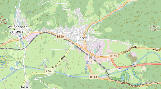 Destination d'excursion sur la carte