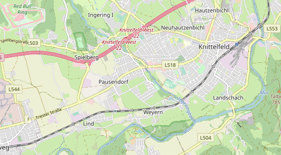 Destination d'excursion sur la carte