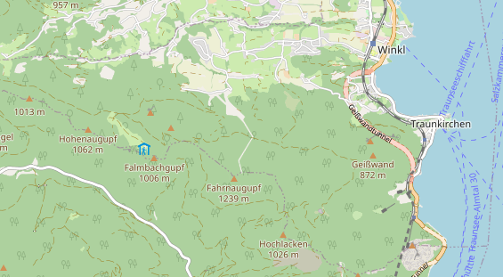 Excursiebestemming op kaart