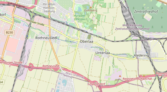 Excursiebestemming op kaart