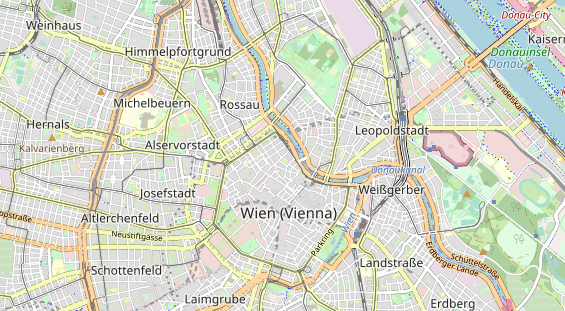 Destinazione dell'escursione sulla carta