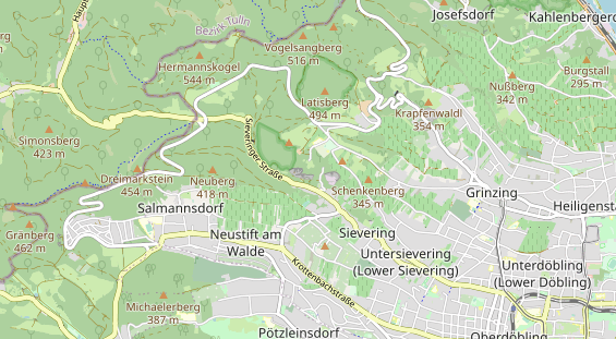 Destination d'excursion sur la carte