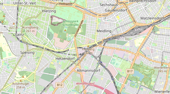 Excursiebestemming op kaart