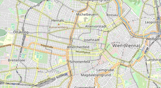 Excursiebestemming op kaart