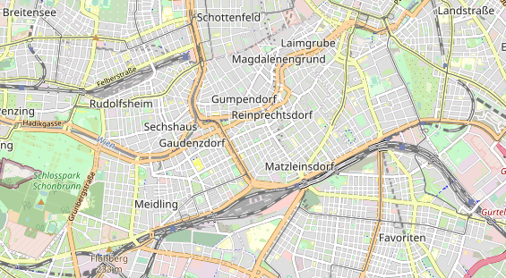 Excursiebestemming op kaart