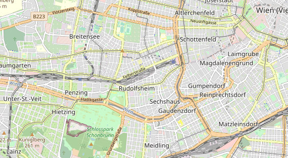 Destinazione dell'escursione sulla carta