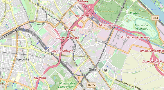 Destination d'excursion sur la carte