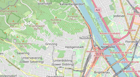 Destinazione dell'escursione sulla carta