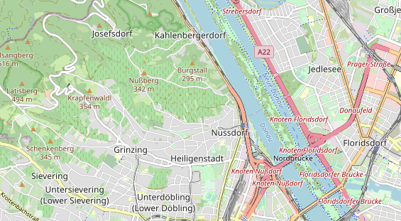 Destination d'excursion sur la carte