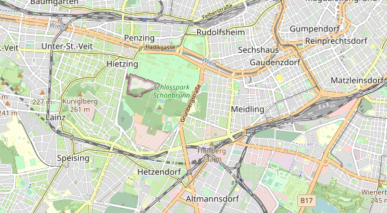 Excursiebestemming op kaart