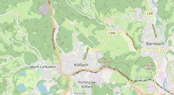 Destinazione dell'escursione sulla carta