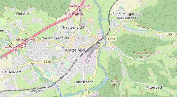 Destinazione dell'escursione sulla carta