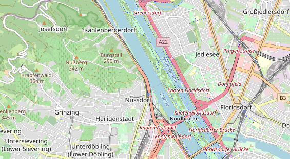 Destination d'excursion sur la carte