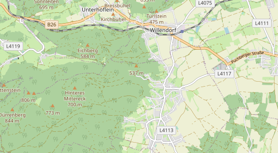 Ausflugsziel auf Karte