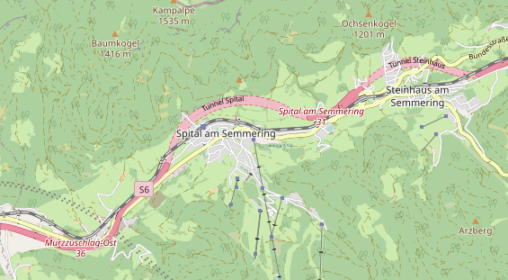 Excursiebestemming op kaart