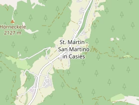 Destinazione dell'escursione sulla carta