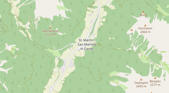 Destination d'excursion sur la carte