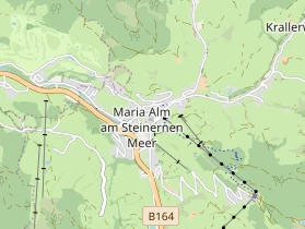 Destinazione dell'escursione sulla carta