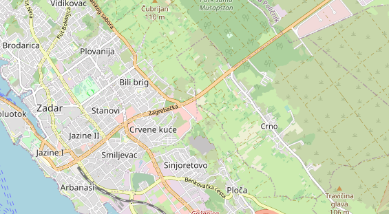 Destinazione dell'escursione sulla carta