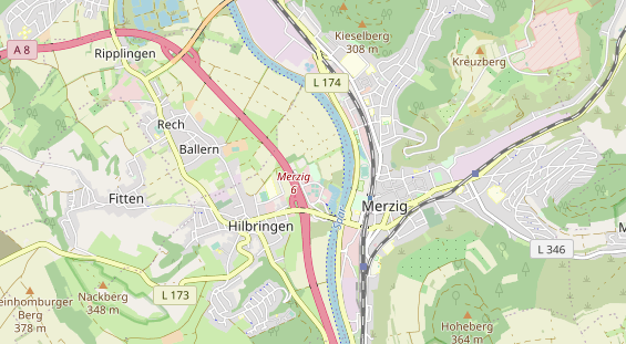 Destination d'excursion sur la carte