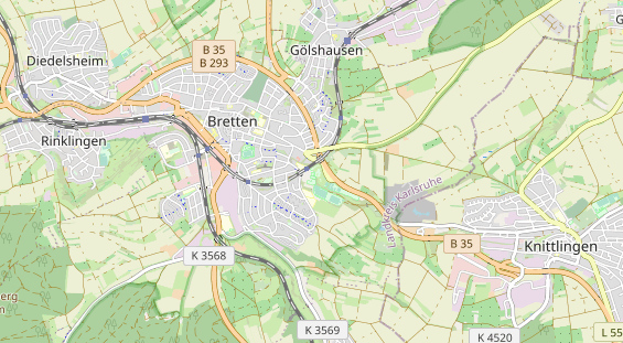 Excursiebestemming op kaart