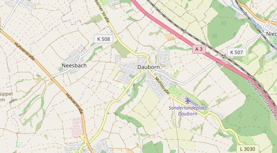 Destinazione dell'escursione sulla carta