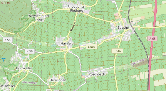 Destinazione dell'escursione sulla carta