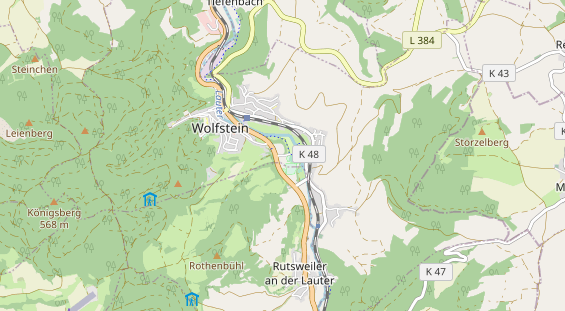 Destination d'excursion sur la carte