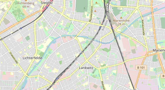 Excursiebestemming op kaart