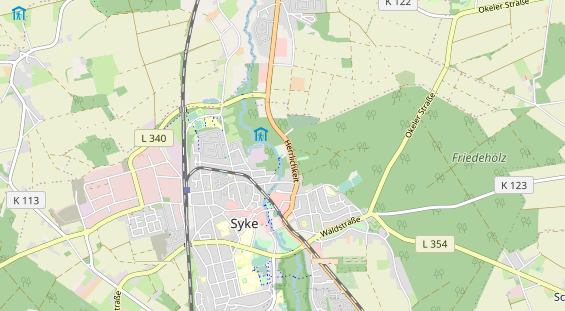 Destination d'excursion sur la carte