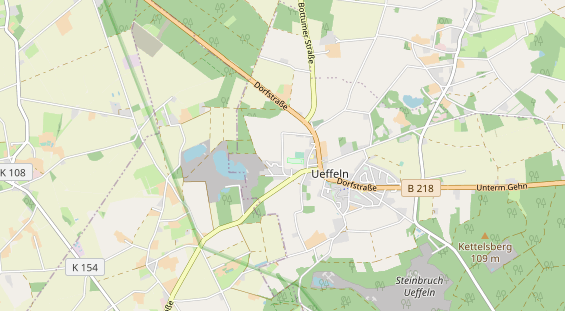 Excursiebestemming op kaart