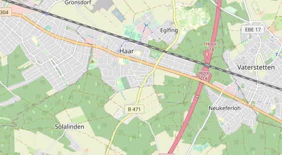 Excursiebestemming op kaart