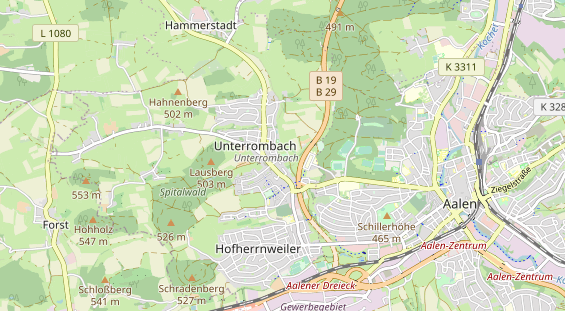 Destinazione dell'escursione sulla carta