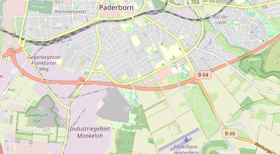 Excursiebestemming op kaart