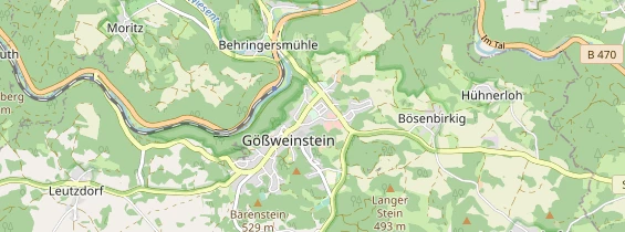 Destinazione dell'escursione sulla carta