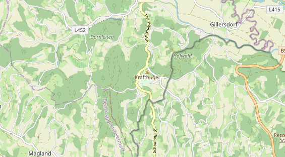 Destination d'excursion sur la carte