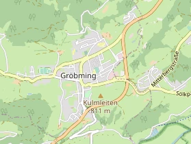 Excursiebestemming op kaart