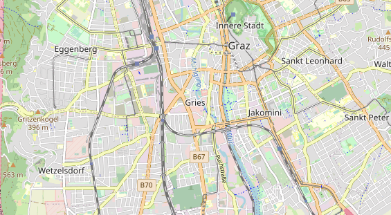 Destinazione dell'escursione sulla carta