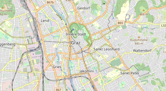 Excursiebestemming op kaart