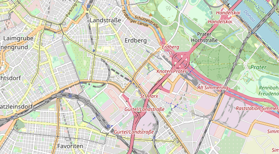 Excursiebestemming op kaart