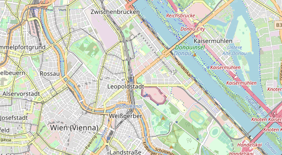 Destinazione dell'escursione sulla carta