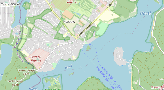 Destination d'excursion sur la carte