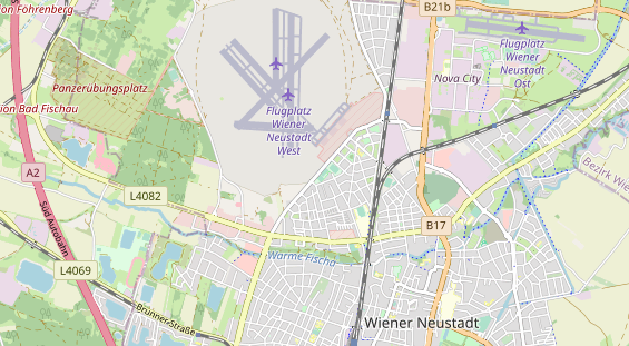 Excursiebestemming op kaart