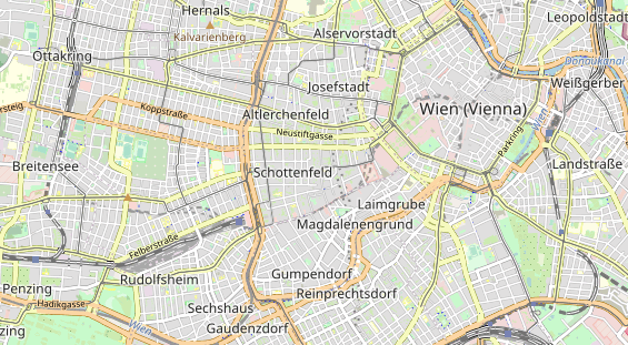 Destinazione dell'escursione sulla carta