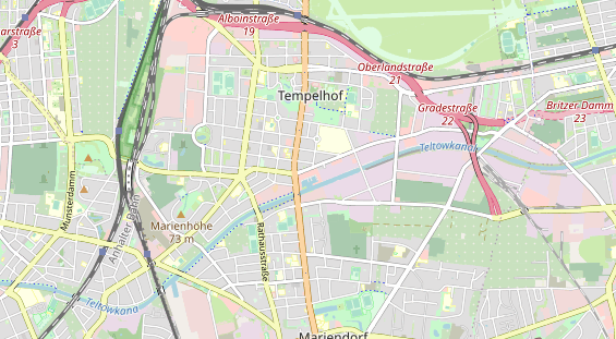 Excursiebestemming op kaart