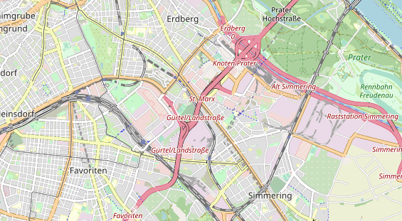 Destinazione dell'escursione sulla carta