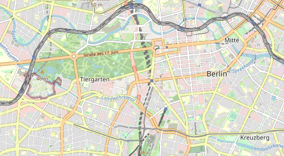 Excursiebestemming op kaart